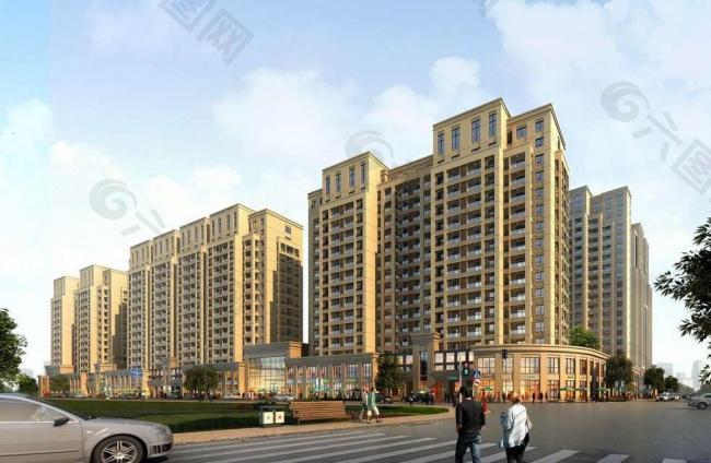 高檔住宅小區(qū)景觀圖圖片