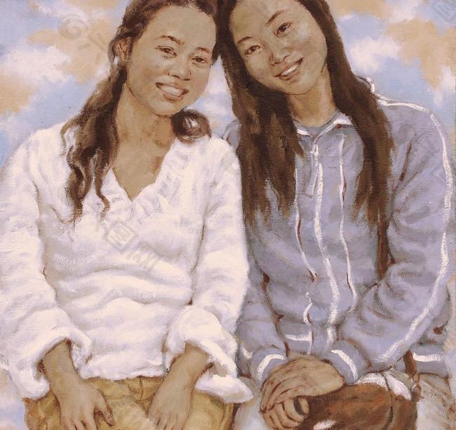 油畫人物圖片
