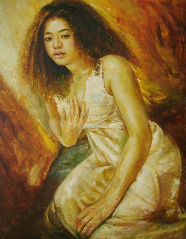 油画人物图片