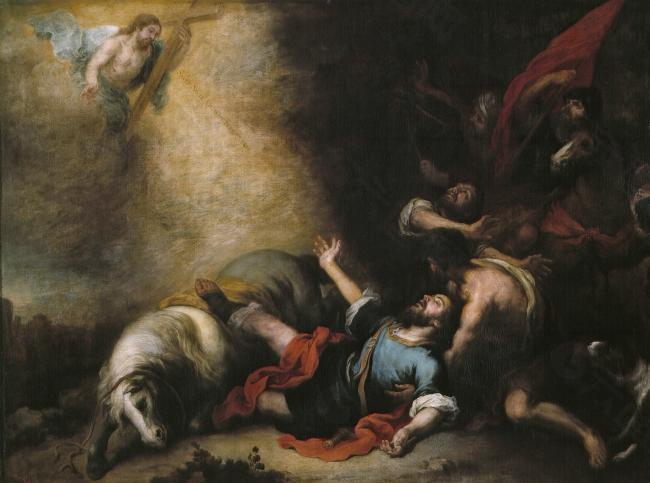 Murillo, Bartolome Esteban - La conversion de San Pablo, 1675-82大師畫家動(dòng)物油畫飛行動(dòng)物裝飾畫