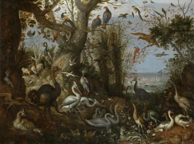 Roelant Savery - Poultry大師畫家古典畫古典建筑古典景物裝飾畫油畫