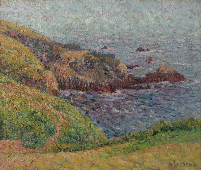 gustave loiseau the gulf大师画家风景画静物油画建筑油画装饰画