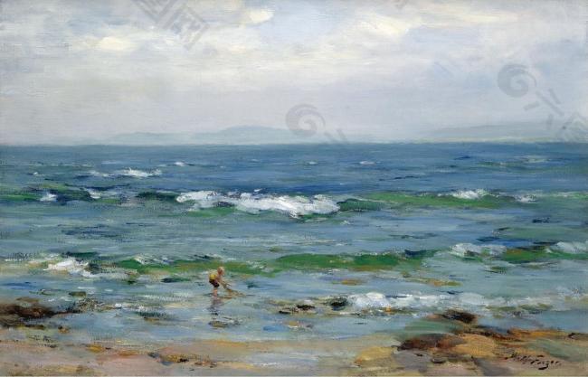 william miller frazer - machrihanish shore大师画家风景画静物油画