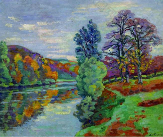 Armand Guillaumin - The Echo Rock, Crozant, 1913法國(guó)畫家阿曼吉約曼armand guillaumin印象派風(fēng)景人物田園油畫裝飾畫