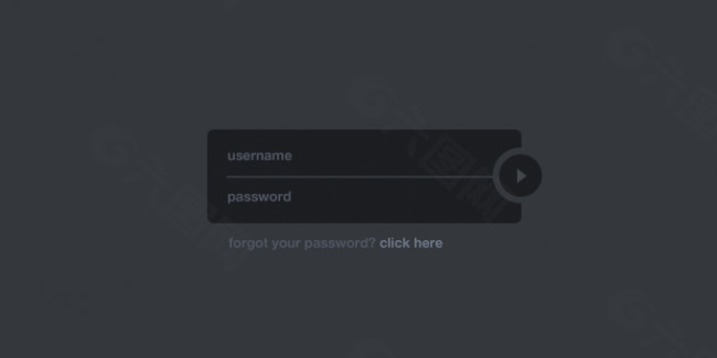 黑暗的，未來的登錄框