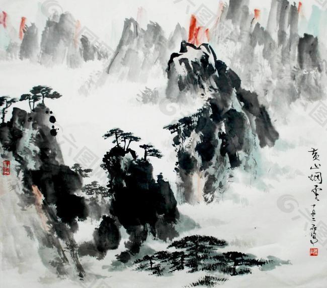 山水圖圖片