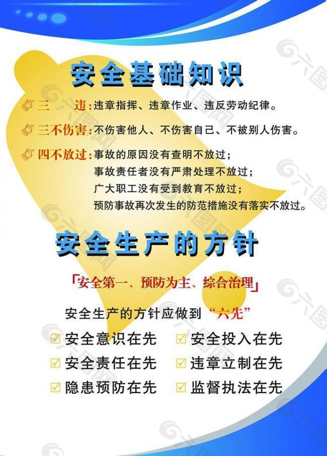 安全施工知識展板圖片