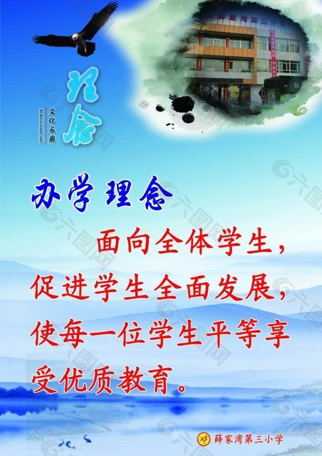 办学理念展板图片