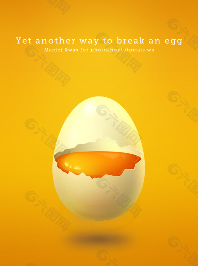 漂亮的鸡蛋和蛋黄PSD源文件