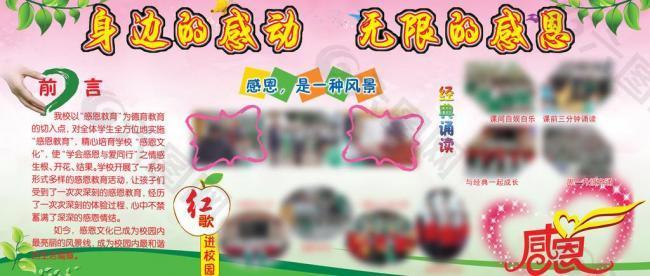 學校 展板 感恩教育圖片