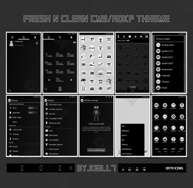 freshnclean CM9 / AOKP主題發布
