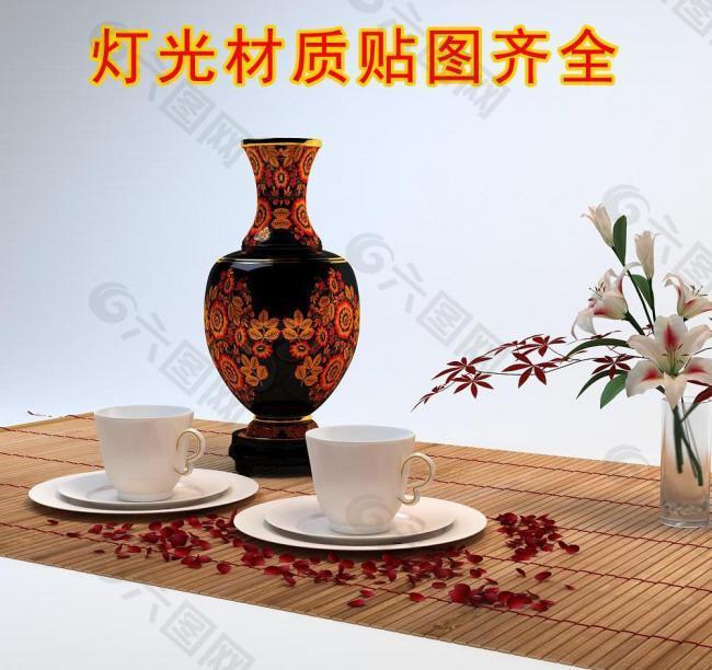 竹墊場景圖片