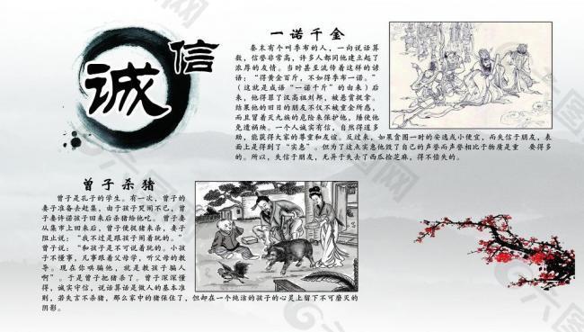 誠信展板圖片