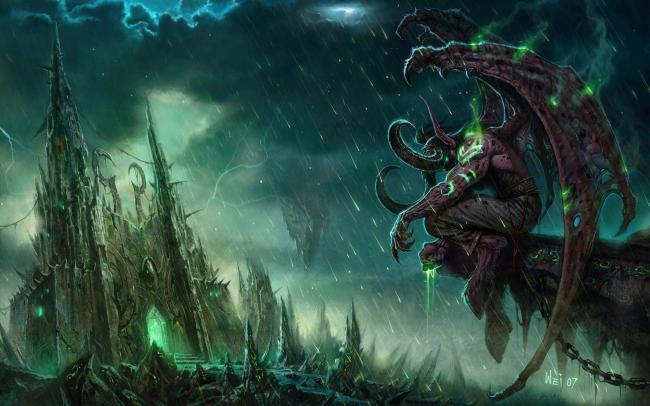 魔獸世界伊利丹高清壁紙
