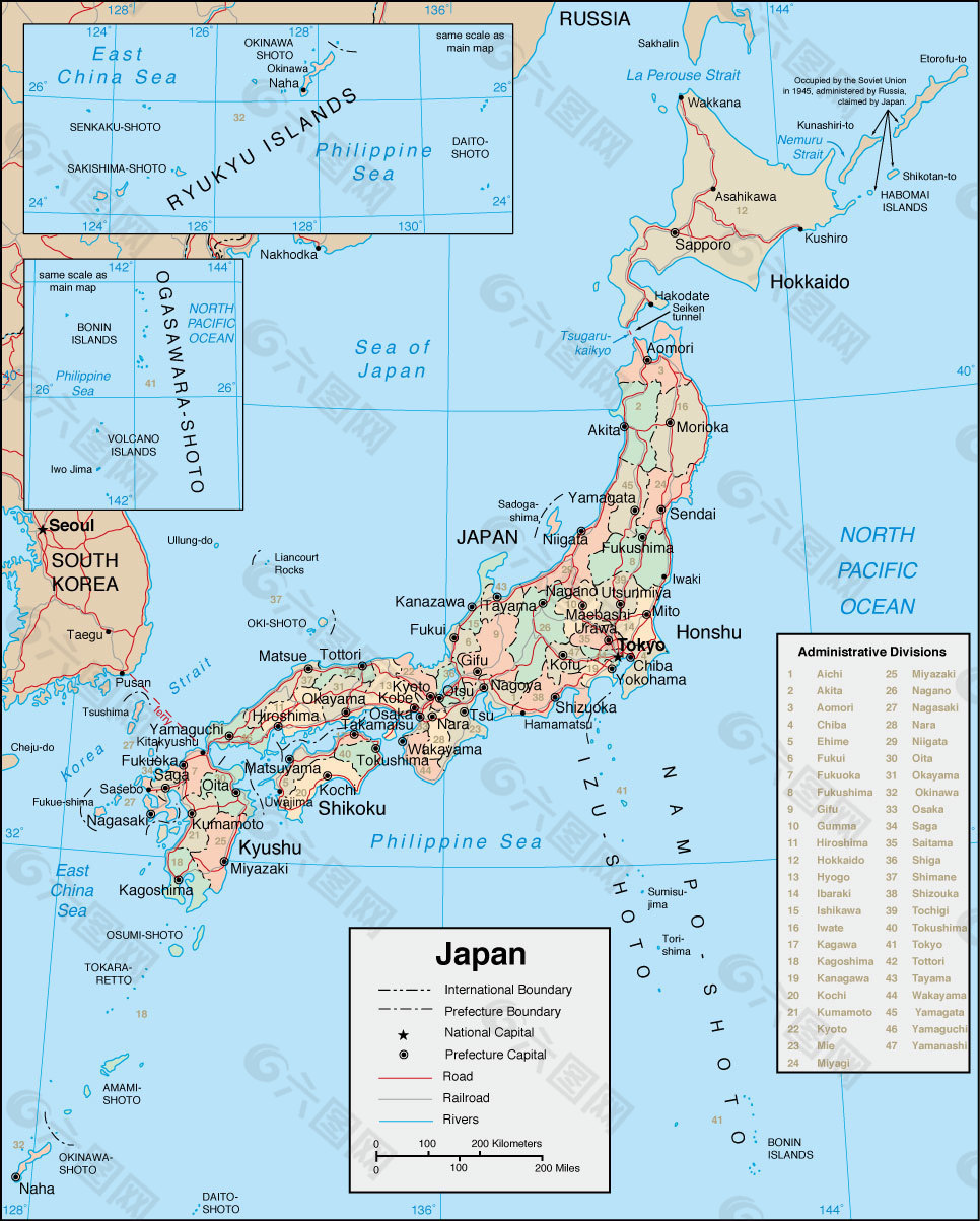 日本地图素材免费下载(图片编号:3318663)
