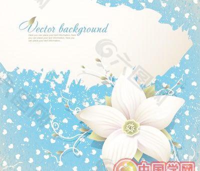 精美花卉底紋背景矢量素材二