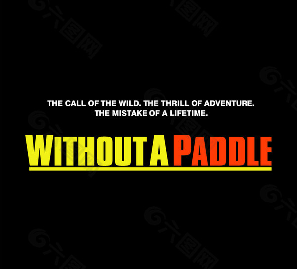 Without_A_Paddle logo設計欣賞 Without_A_Paddle好萊塢電影LOGO下載標志設計欣賞