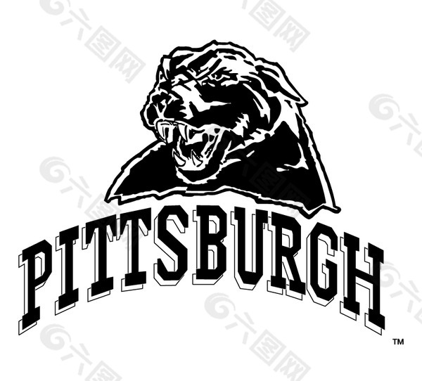 Pittsburgh_Panthers logo设计欣赏 Pittsburgh_Panthers高级中学标志下载标志设计欣赏