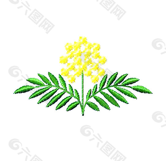 繡花 植物 花朵 免費素材