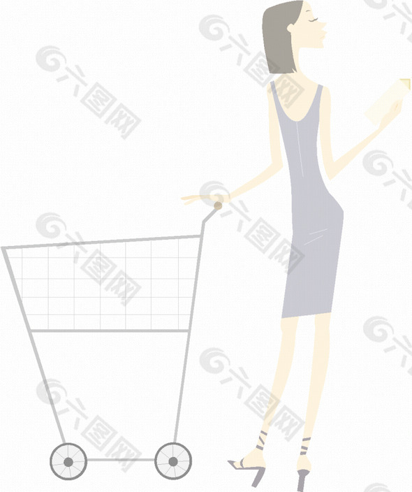 女性插圖矢量圖07