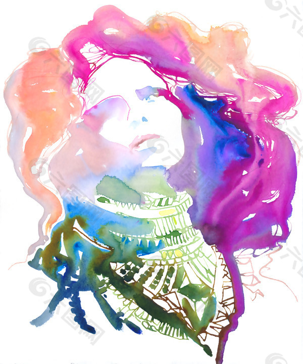 位圖 插畫 時尚插畫 人物插畫 插畫師 免費素材