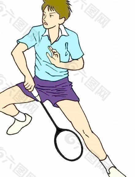 體育漫畫矢量圖