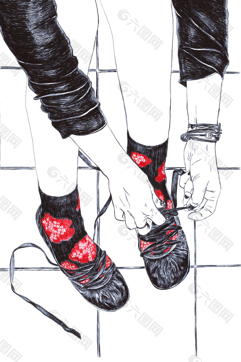 位圖 插畫 時尚插畫 插畫師 Carine 免費素材