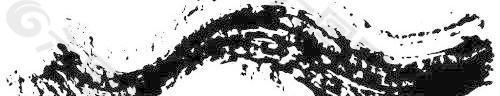 墨點水墨線條素材