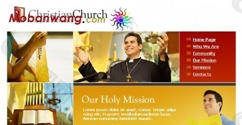 基督教會網頁模板