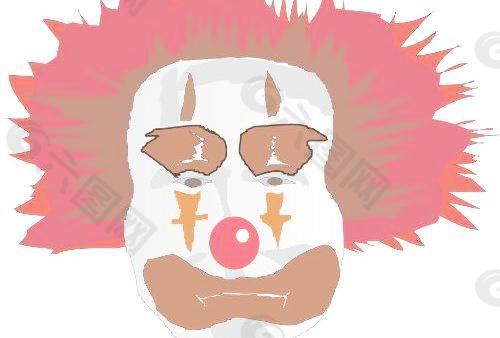 雜技小丑卡通漫畫