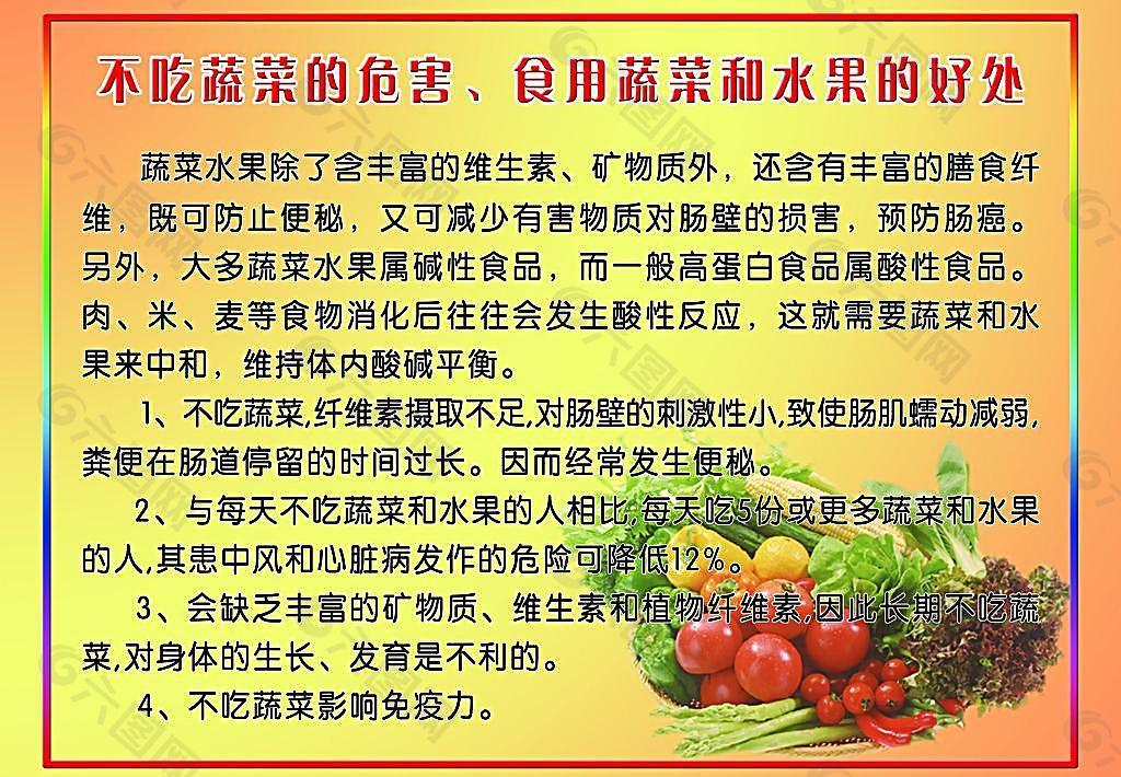 不吃蔬菜的危害 水果 蔬菜圖片
