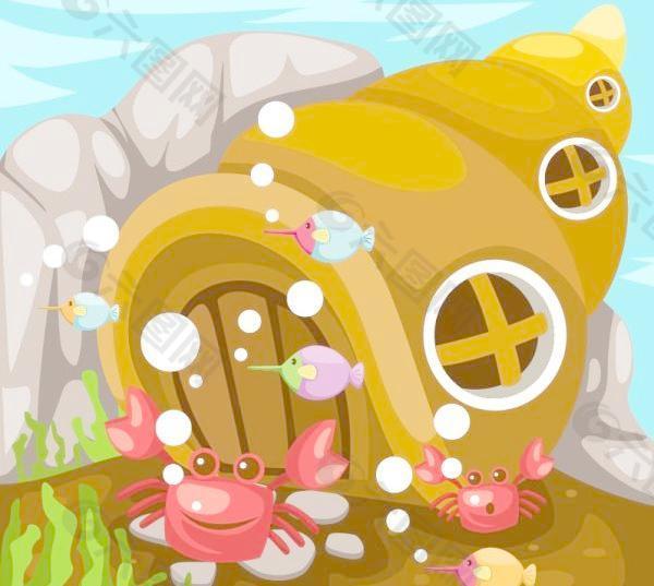卡通海洋生物學
