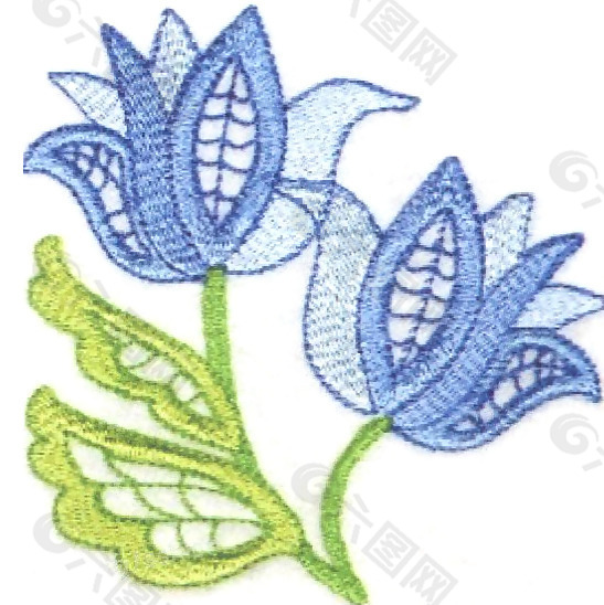繡花 花卉 家紡 免費素材