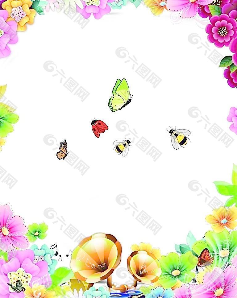 畫(huà)框背景素材圖片