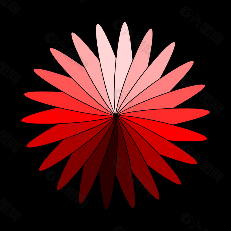 紅色的花
