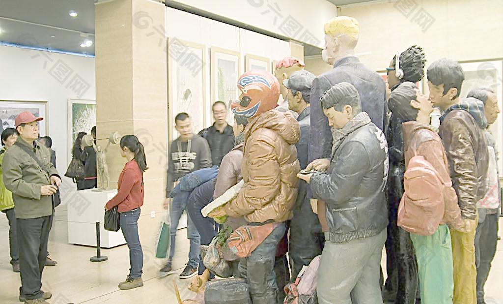 時代群像雕塑展覽圖片