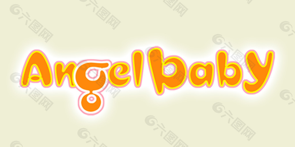 angel baby艺术字