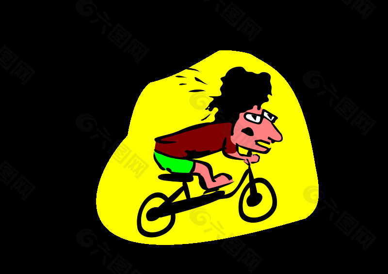 騎自行車的人