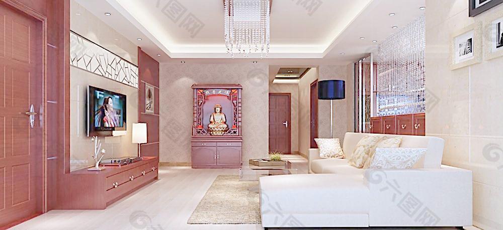 客廳設(shè)計(jì) 室內(nèi)設(shè)計(jì) 3D模型 效果圖圖片