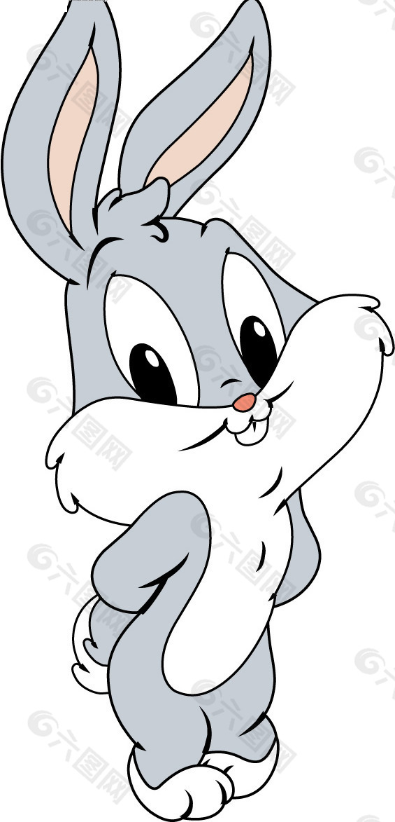 位图 卡通动物 兔子 可爱卡通 色彩 免费素材