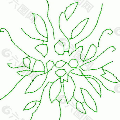 繡花 植物 花 色彩 綠色 免費(fèi)素材