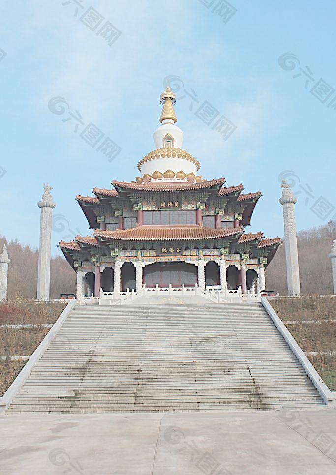 萬佛殿 寺廟 古典建筑圖片