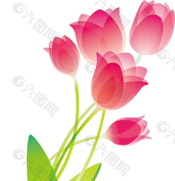 印花矢量圖 優(yōu)雅植物 花 色彩 綠色 免費(fèi)素材