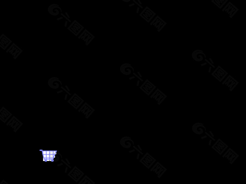 藍(lán)色的購(gòu)物車