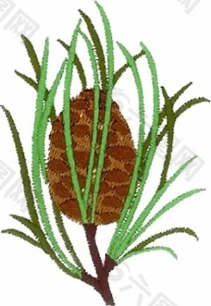 繡花 植物 色彩 桑葚 綠色 免費(fèi)素材
