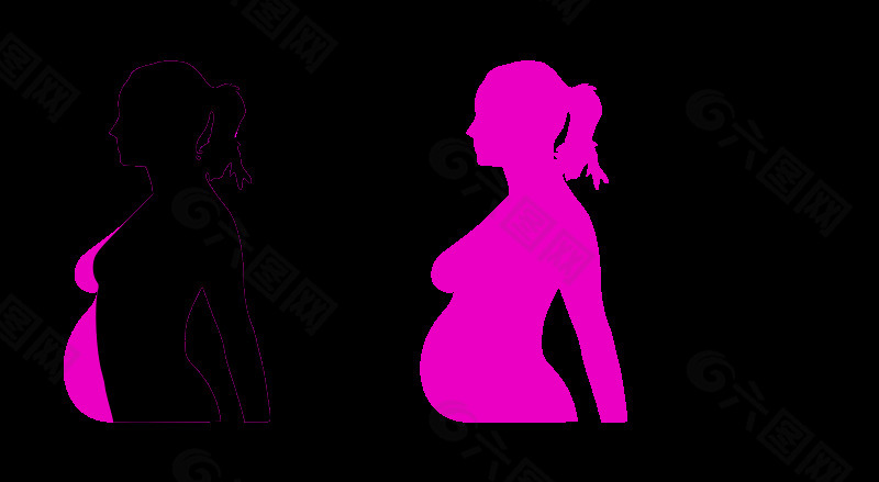 妊娠silhouet