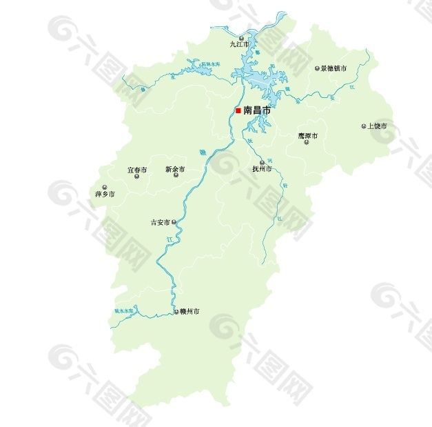 中国江西地图免费下载图片