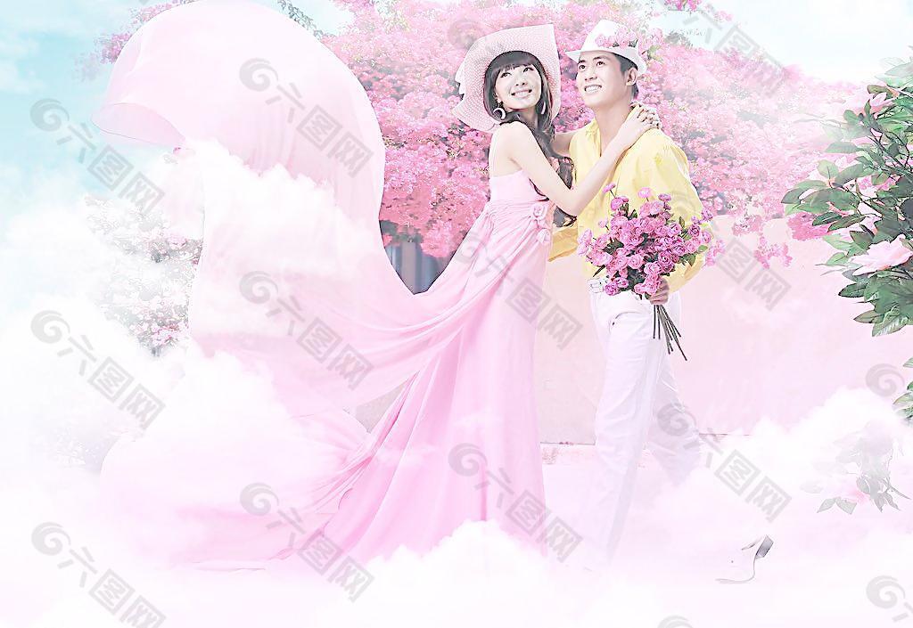 浪漫情人節(jié) 婚紗樣片圖片