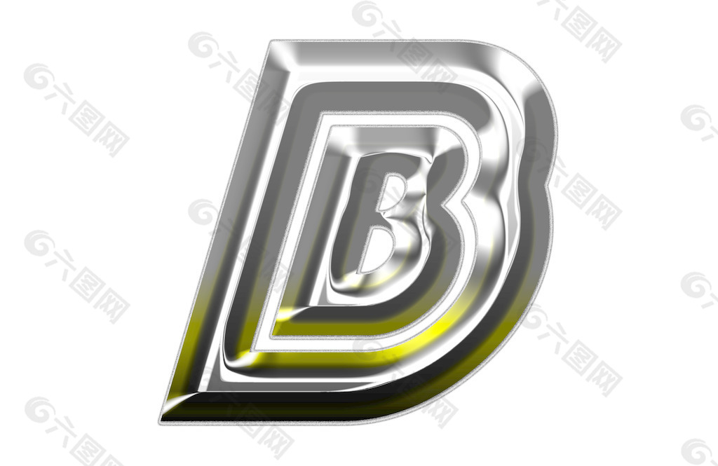 三維銀字體