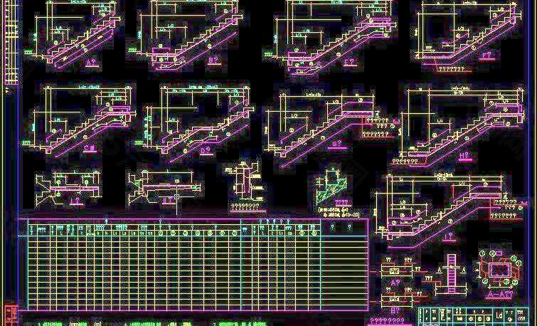 cad楼梯图纸